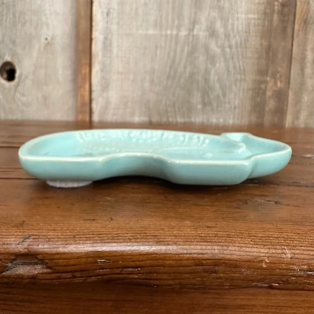 Boho Tribal Elephant Trinket Tray in Mint Greenish Blue